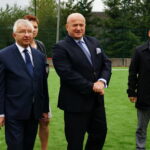 04.09.2017 Starachowice. Uroczyste otwarcie boiska. / Tomasz Piwko - Radio Kielce / Uroczyste otwarcie boiska przy SP nr 10 w Starachowicach. Na zdjęciu : Krzysztof Lipiec, Marta Zięba, Jarosław Stawarski i Tomasz Andrzejewski