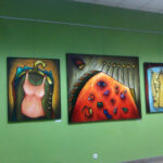 Jędrzejów. Wystawa "Artyści Buska-Zdroju w kręgu galerii Zielona w Jędrzejowie” / Ewa Pociejowska-Gawęda / Radio Kielce