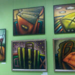 Jędrzejów. Wystawa "Artyści Buska-Zdroju w kręgu galerii Zielona w Jędrzejowie” / Ewa Pociejowska-Gawęda / Radio Kielce