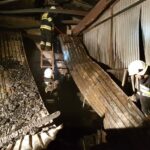 Pożar w jednej z firm, działających w Specjalnej Strefie Ekonomicznej w Starachowicach / st. kapitan Marcin Nyga / PSP w Starachowicach