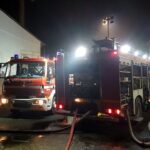 Pożar w jednej z firm, działających w Specjalnej Strefie Ekonomicznej w Starachowicach / st. kapitan Marcin Nyga / PSP w Starachowicach