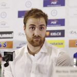 Warszawa. Konferencja prasowa dotycząca przyszłości PGE Vive Kielce - Andreas Wolff / Jarosław Kubalski / Radio Kielce