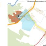 Mapa obszarów poszukiwań lokalizacji stacji Tokarnia / Orange