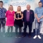 Drużyna młodych matematyków z II Liceum Ogólnokształcącego w Kielcach podczas konkursu matematycznego „Mat@ndo” / Aneta Wicherska