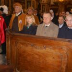 Sandomierz. Uroczystości ku czci bł. Wincentego Kadłubka. Małgorzata Pruś, dyrektor biura poselskiego Krzysztofa Lipca, senator Jarosław Rusiecki, poseł Krzysztof Lipiec / Grażyna Szlęzak - Wójcik / Radio Kielce