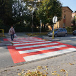 Jędrzejów. W mieście powstają biało-czerwone przejścia dla pieszych / Ewa Pociejowska-Gawęda / Radio Kielce