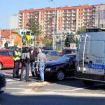 Wypadek na skrzyżowaniu ul. Sandomierskiej i Źródłowej / Bartłomiej Zapała / Radio Kielce