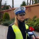 Policyjna akcja „żebyś widział i dał się zobaczyć”. Sierżant Ewelina Fortuna wydział Drogowy KWP w Kielcach / Michał Kita / Radio Kielce