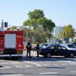 Wypadek na skrzyżowaniu ul. Sandomierskiej i Źródłowej / Bartłomiej Zapała / Radio Kielce