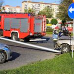 Wypadek na skrzyżowaniu ulicy Sandomierskiej i Alei Solidarności / Bartłomiej Zapała / Radio Kielce