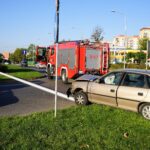 Wypadek na skrzyżowaniu ulicy Sandomierskiej i Alei Solidarności / Bartłomiej Zapała / Radio Kielce