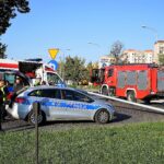Wypadek na skrzyżowaniu ulicy Sandomierskiej i Alei Solidarności / Bartłomiej Zapała / Radio Kielce