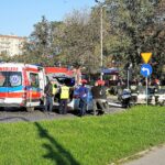 Wypadek na skrzyżowaniu ulicy Sandomierskiej i Alei Solidarności / Bartłomiej Zapała / Radio Kielce