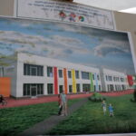 Wmurowanie symbolicznego aktu erekcyjnego pod budowę przedszkola i żłobka w Chęcinach. Wizualizacje / Wiktor Dziarmaga / Radio Kielce