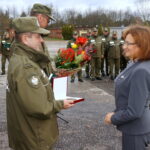 Uroczystość przekazania placówki straży granicznej w Kielcach w strukturę Karpackiego Oddziału Straży Granicznej. Wojewoda świętokrzyski Agata Wojtyszek / Marcin Różyc / Radio Kielce