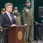 Uroczystość przekazania placówki straży granicznej w Kielcach w strukturę Karpackiego Oddziału Straży Granicznej. Senator PiS Krzysztof Słoń / Marcin Różyc / Radio Kielce