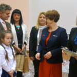 Finał konkursu filmowego "Co to znaczy być patriotą". Od lewej: senator PiS Krzysztof Słoń, poseł PiS Maria Zuba i wojewoda świętokrzyski Agata Wojtyszek / Marcin Różyc / Radio Kielce