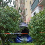 62-letnia kobieta wypadła z okna na 10. piętrze wieżowca, przy ulicy Romualda w Kielcach / Kamil Król / Radio Kielce