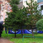 62-letnia kobieta wypadła z okna na 10. piętrze wieżowca, przy ulicy Romualda w Kielcach / Kamil Król / Radio Kielce