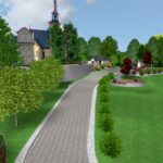 Wizualizacje planowanej rewitalizacji centrum Gnojna / Urząd Gminy Gnojno