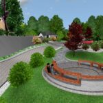 Wizualizacje planowanej rewitalizacji centrum Gnojna / Urząd Gminy Gnojno