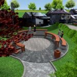 Wizualizacje planowanej rewitalizacji centrum Gnojna / Urząd Gminy Gnojno