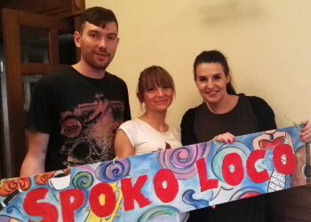 Starachowice. Warsztaty salsy - na zdjęciu organizatorzy zajęć (od lewej): Krzysztof Jary, Anna Ciesielska, Agnieszka Kaczmarczyk / Anna Głąb / Radio Kielce