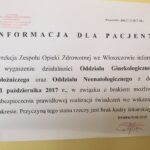 05.10.2017 Włoszczowa. Szpital. Wygaszenie oddziału ginekologiczno - położniczego / Iwona Murawska / Radio Kielce