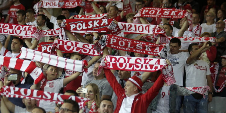 22.06.2017 Kielce. UEFA EURO U21. Mecz Polska - Anglia. Kibice. / Jarosław Kubalski / Radio Kielce