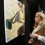 Kielce. Galeria "Sklep ze Sztuką". Wernisaż wystawy malarstwa Magdaleny Połacik / Jarosław Kubalski / Radio Kielce