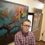 07.10.2017 Kielce. Wernisaż malarstwa Łukasza Prządki w Wieży Sztuki / Jarosław Kubalski / Radio Kielce