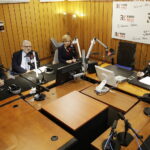 08.10.2017 Kielce. Studio Polityczne Radia Kielce. Gośćmi byli Anna Krupka (PiS), Grigor Szaginian (PO), Karol Kliś (PSL),  Tomasz Wojtys (Kukiz`15) i Marek Kowalski (Nowoczesna) / Jarosław Kubalski / Radio Kielce