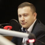 08.10.2017 Kielce. Studio Polityczne Radia Kielce. Karol Kliś, PSL / Jarosław Kubalski / Radio Kielce