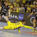 08.10.2017 Kielce. Piłka ręczna. Liga Mistrzów. Mecz PGE Vive Kielce Flensburgiem Handewitt. Manuel Strlek / Jarosław Kubalski / Radio Kielce