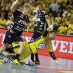 08.10.2017 Kielce. Piłka ręczna. Liga Mistrzów. Mecz PGE Vive Kielce Flensburgiem Handewitt. Julen Aginagalde / Jarosław Kubalski / Radio Kielce