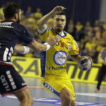 08.10.2017 Kielce. Piłka ręczna. Liga Mistrzów. Mecz PGE Vive Kielce Flensburgiem Handewitt. Alex Dujszebajew / Jarosław Kubalski / Radio Kielce