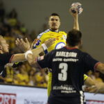 08.10.2017 Kielce. Piłka ręczna. Liga Mistrzów. Mecz PGE Vive Kielce Flensburgiem Handewitt. Alex Dujszebajew / Jarosław Kubalski / Radio Kielce