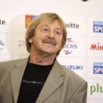 11.10.2017 Ostrowiec Świętokrzyski. Prezentacja nowego zespołu siatkarek KSZO w Galerii Ostrowiec. Fizjoterapeuta Jerzy Mostowski / Jarosław Kubalski / Radio Kielce