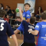 123.10.2017 Kielce. Zespole Szkół Katolickich. 14. Mała Liga Piłki Ręcznej. Mecz  Gimnazjum św. Stanisława Kostki -  Nazaret Kielce / Jarosław Kubalski / Radio Kielce