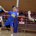 123.10.2017 Kielce. Zespole Szkół Katolickich. 14. Mała Liga Piłki Ręcznej. Mecz  Gimnazjum św. Stanisława Kostki -  Nazaret Kielce / Jarosław Kubalski / Radio Kielce