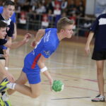 123.10.2017 Kielce. Zespole Szkół Katolickich. 14. Mała Liga Piłki Ręcznej. Mecz  Gimnazjum św. Stanisława Kostki -  Nazaret Kielce / Jarosław Kubalski / Radio Kielce