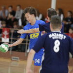 123.10.2017 Kielce. Zespole Szkół Katolickich. 14. Mała Liga Piłki Ręcznej. Mecz  Gimnazjum św. Stanisława Kostki -  Nazaret Kielce / Jarosław Kubalski / Radio Kielce