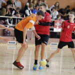 123.10.2017 Kielce. Zespole Szkół Katolickich. 14. Mała Liga Piłki Ręcznej. Mecz  gimnazjum Rogów - Wolica / Jarosław Kubalski / Radio Kielce