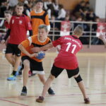 123.10.2017 Kielce. Zespole Szkół Katolickich. 14. Mała Liga Piłki Ręcznej. Mecz  gimnazjum Rogów - Wolica / Jarosław Kubalski / Radio Kielce