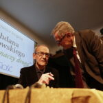 16.10.2017 Kielce. Bohdan Gumowski i jego książka "Camino znaczy droga". Spotkanie z czytelnikami w DŚT / Jarosław Kubalski / Radio Kielce