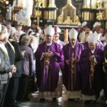 16.10.2017 Sandomierz. Uroczystości pogrzebowe biskupa-seniora Wacława Świerzawskiego w bazylice katedralnej / Jarosław Kubalski / Radio Kielce