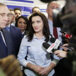 17.10.2017 Kielce. Konferencja Prasowa z udziałem parlamentarzystów PO w sprawie programu "Polska Obywatelska 2.0". Poseł Marzena Okła-Drewnowicz / Jarosław Kubalski / Radio Kielce