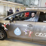 19.10.017 Kielce.  Siatkarze DAFI Społem Kielce dostali do jazdy toyoty yaris od TOYOTA Romanowski / Jarosław Kubalski / Radio Kielce