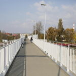 19.10.2017 Kielce. Kładka nad nad torami i peronem stacji Kielce Herbskie / Jarosław Kubalski / Radio Kielce