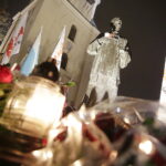 19.10.2017 Kielce. 33 lata temu ks. Jerzy Popiełuszko został zamordowany przez SB. Uroczystości w rocznicę przed pomnikiem księdza / Jarosław Kubalski / Radio Kielce